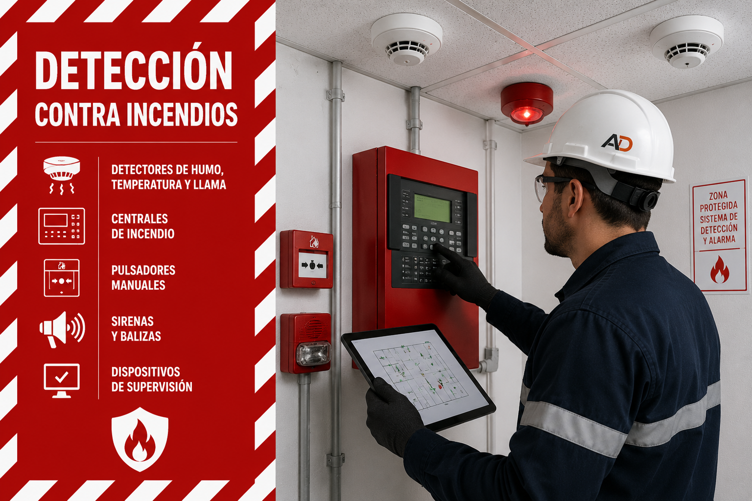 Detección contra incendio